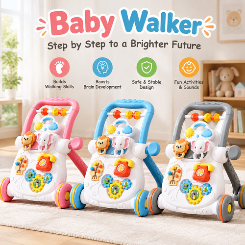 Baby walker push along - baby,