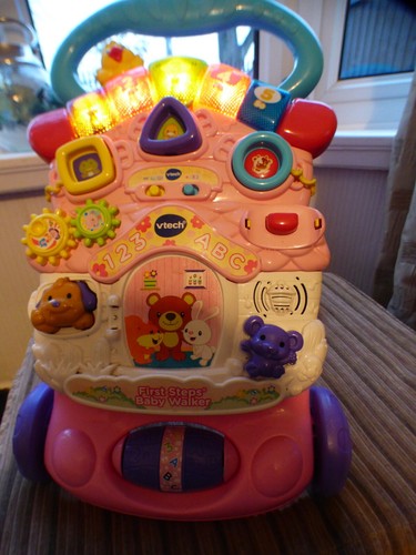 Vtech pink first steps - pink, walker